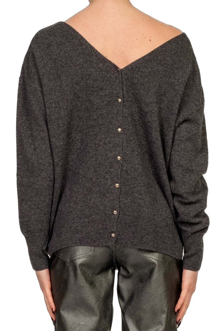 Tensione in - Maglia scollo V bottoni posteriori Art. WL544AI25