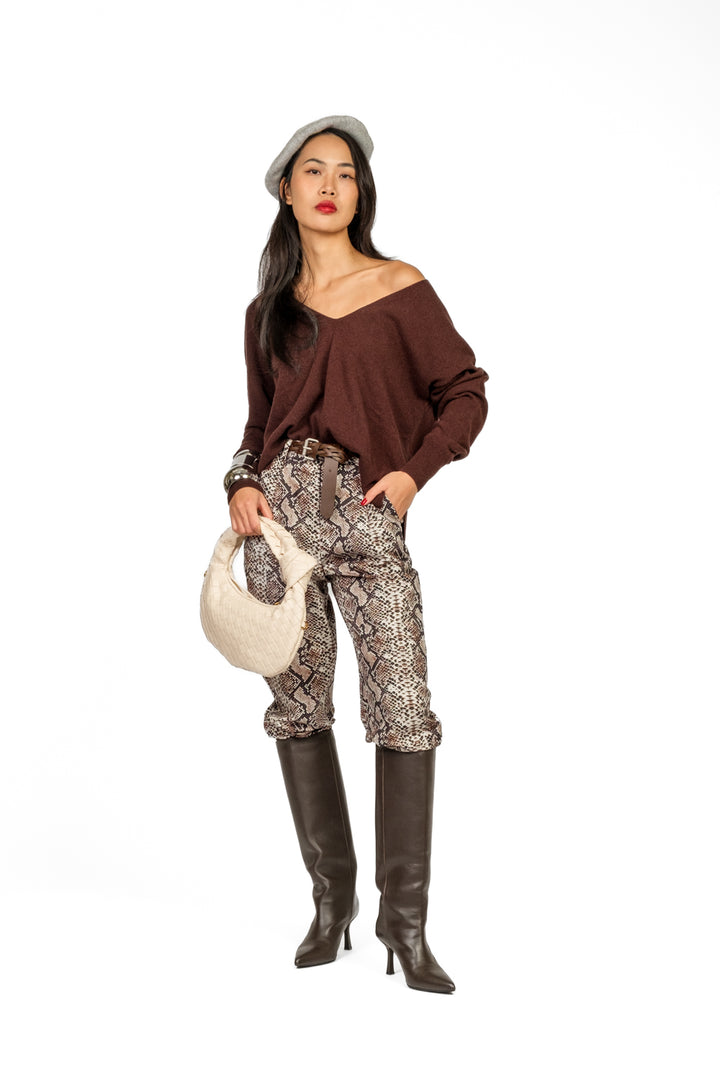 Tensione in - Maglia scollo V bottoni posteriori Art. WL544AI25