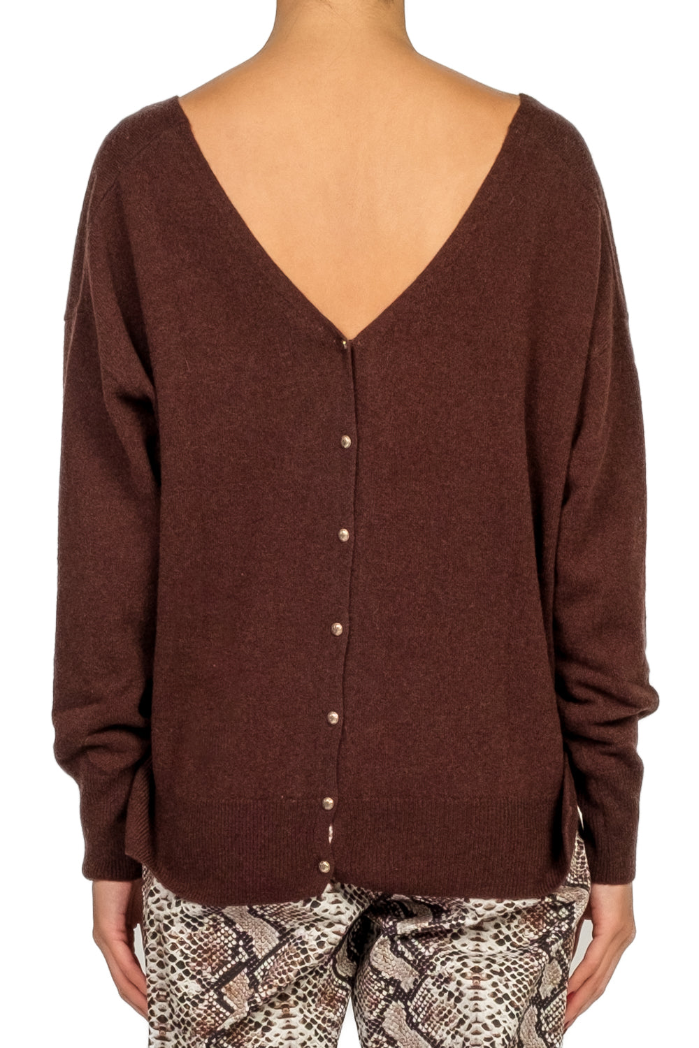 Tensione in - Maglia scollo V bottoni posteriori Art. WL544AI25