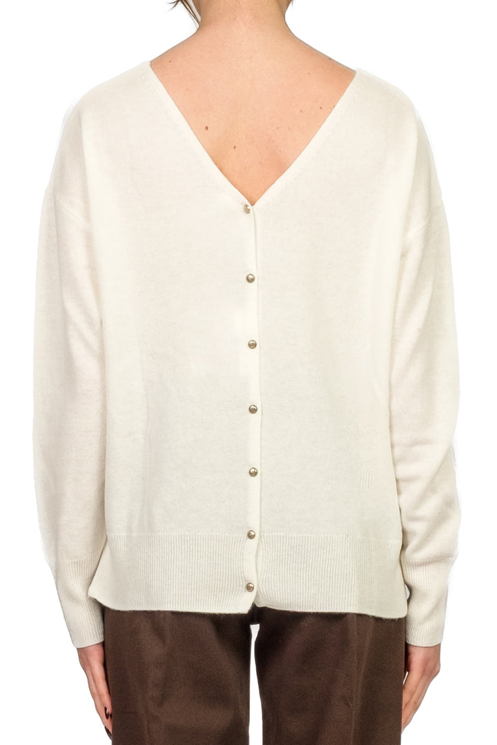 Tensione in - Maglia scollo V bottoni posteriori Art. WL544AI25