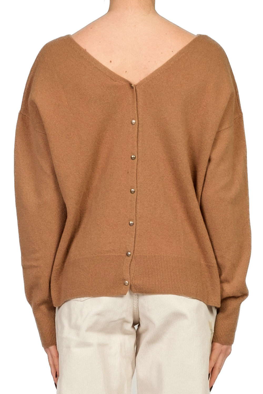 Tensione in - Maglia scollo V bottoni posteriori Art. WL544AI25