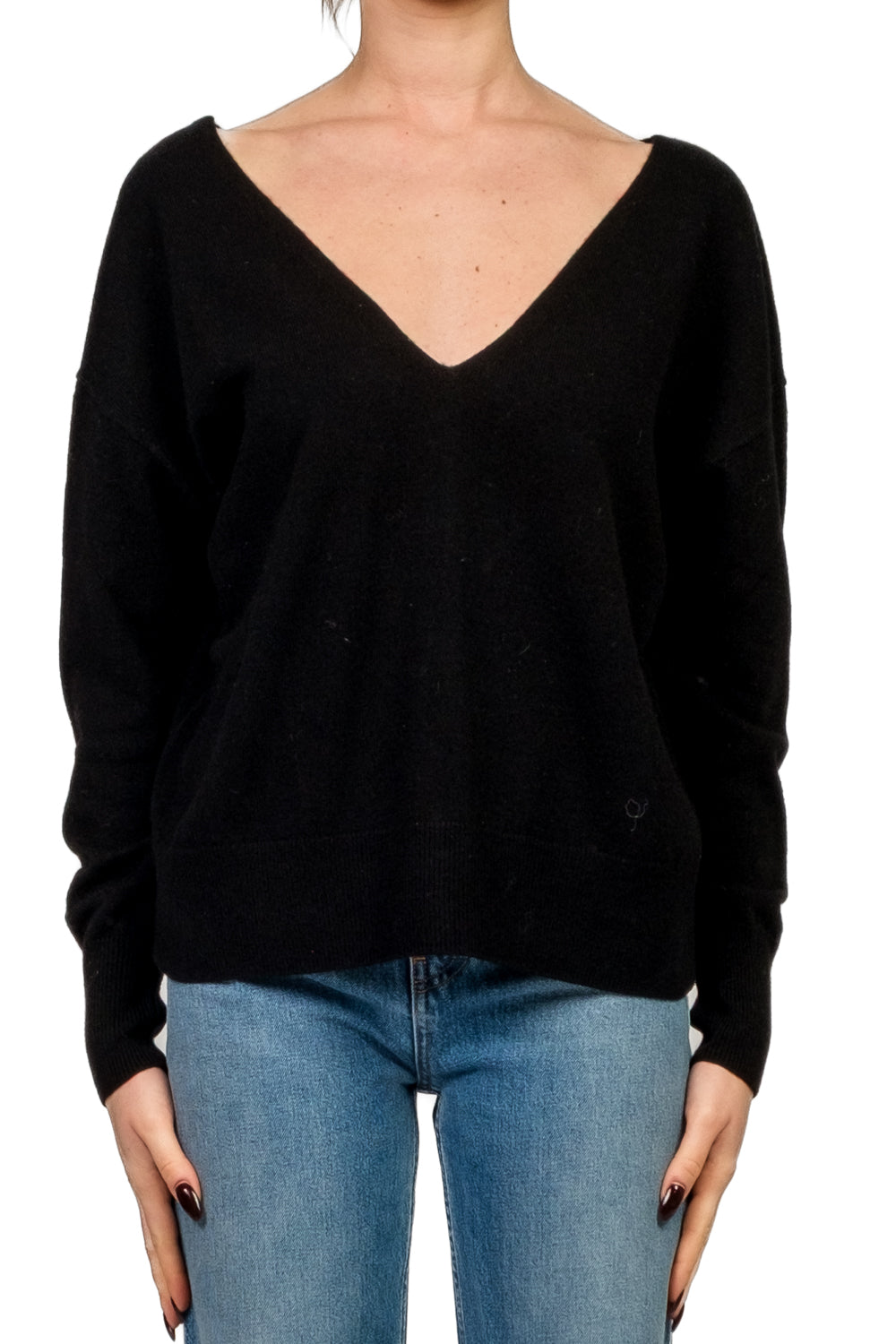 Tensione in - Maglia scollo V bottoni posteriori Art. WL544AI25