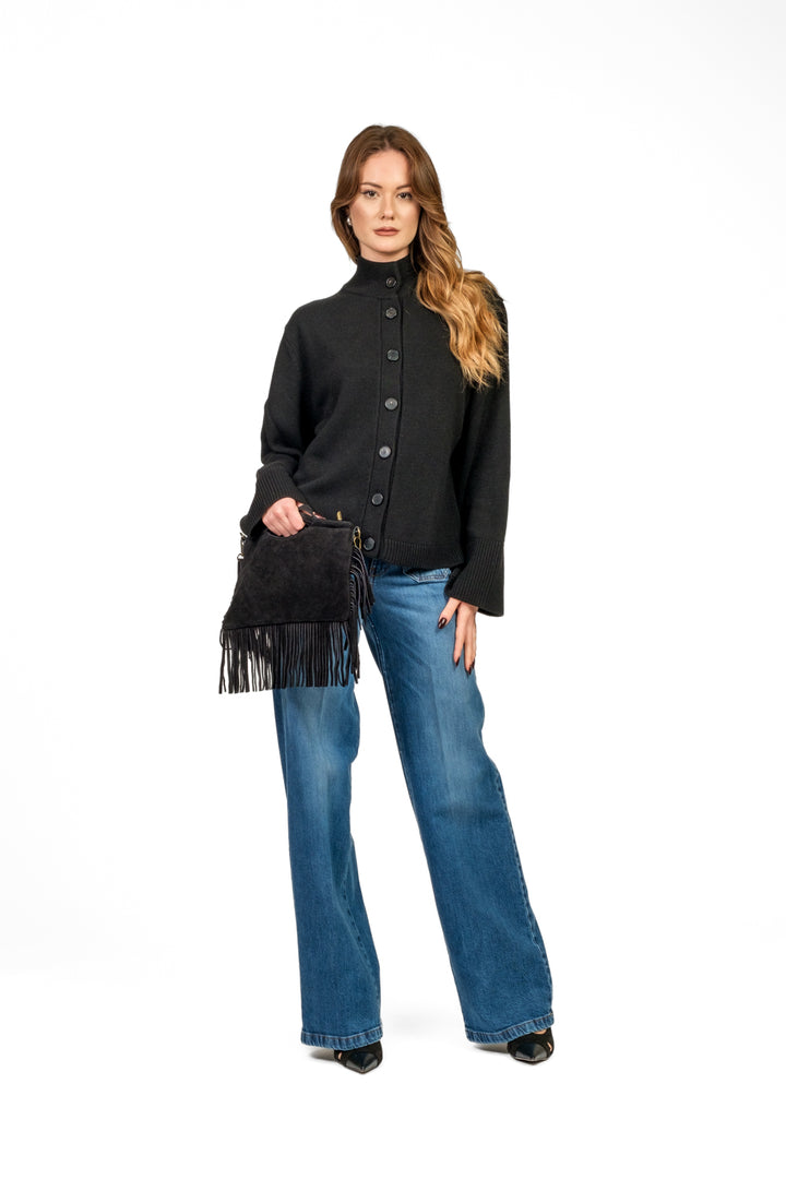 Vicolo - Cardigan collo alto Art. 77407F