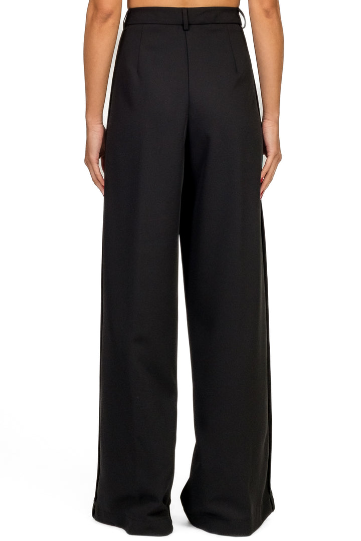 Vicolo - Pantalone in crepe spacchetti laterali Art. TF1560