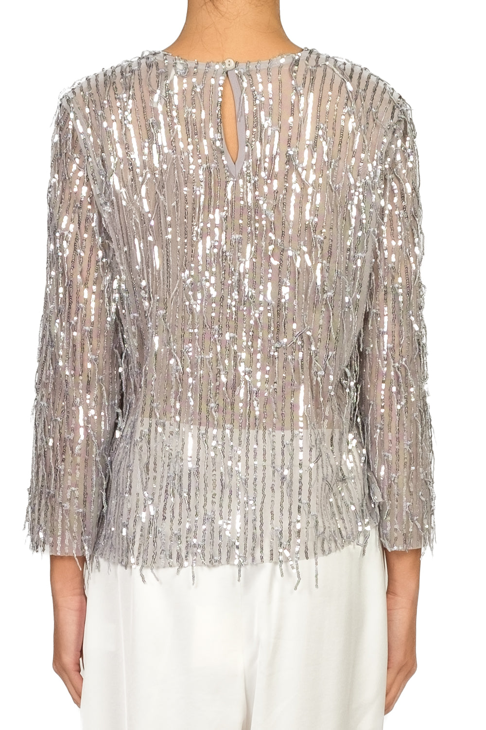 Tensione In - Blusa paillettes frange Art. 26C1737