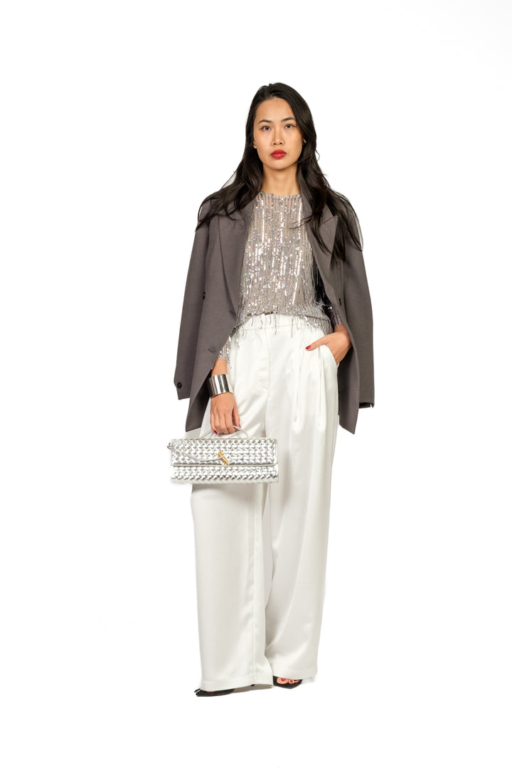 Tensione In - Blusa paillettes frange Art. 26C1737