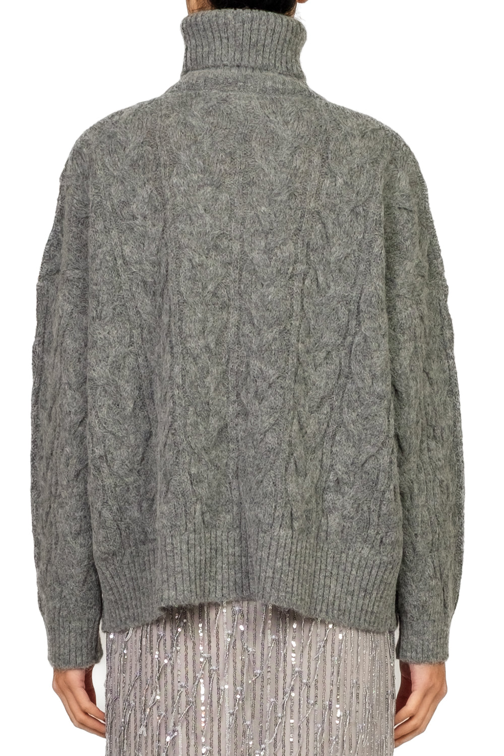 Tensione In - Maglia collo alto con trecce Art. W5HMJ57A461