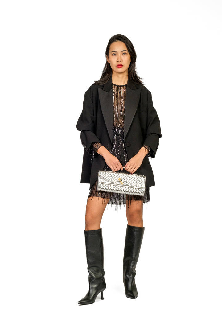 Tensione In - Blusa paillettes frange Art. 26C1737