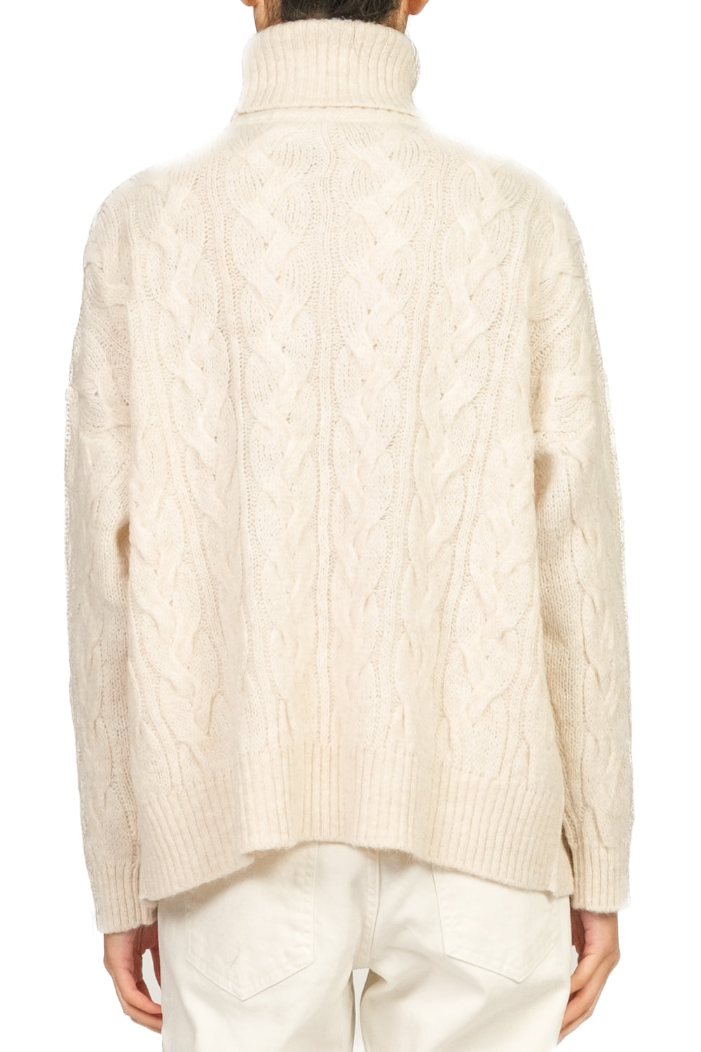 Tensione In - Maglia collo alto con trecce Art. W5HMJ57A461