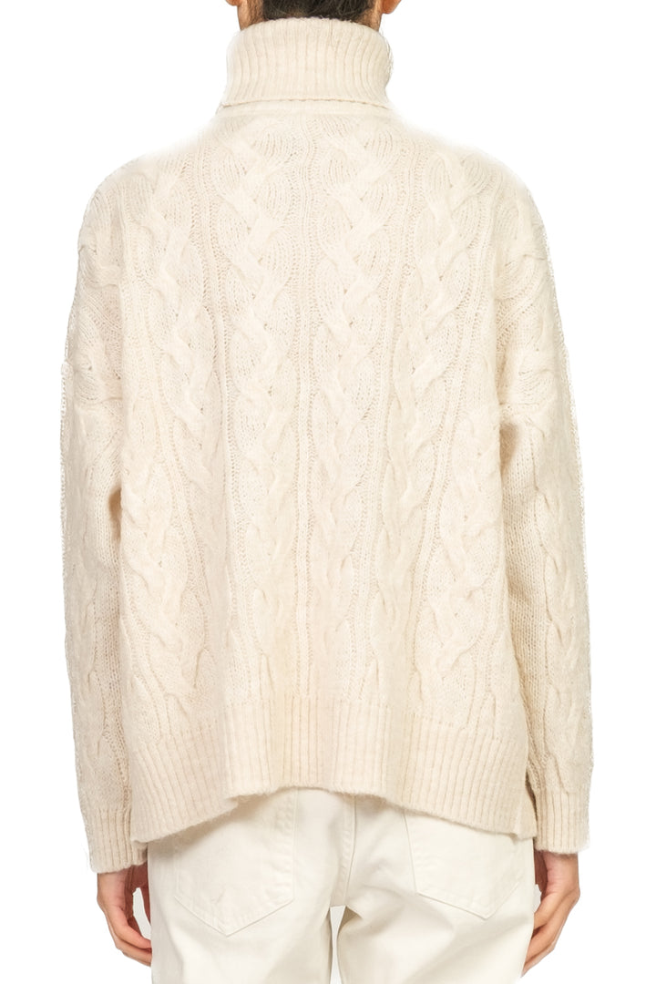 Tensione In - Maglia collo alto con trecce Art. W5HMJ57A461