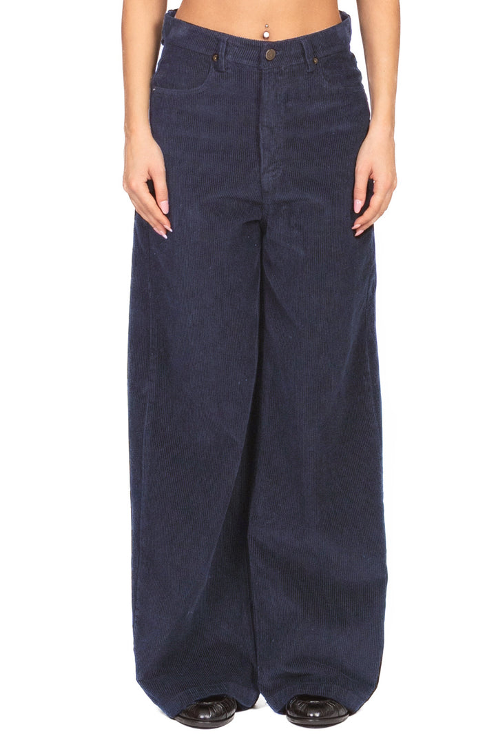 Tensione In - Pantalone palazzo velluto coste Art. W25PC61