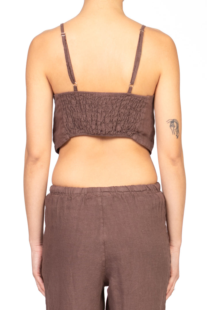 Vicolo - Top bralette in lino Art. TD2286