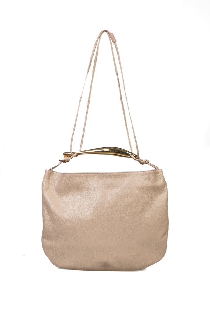 Upper - Borsa a mano con manico dorato