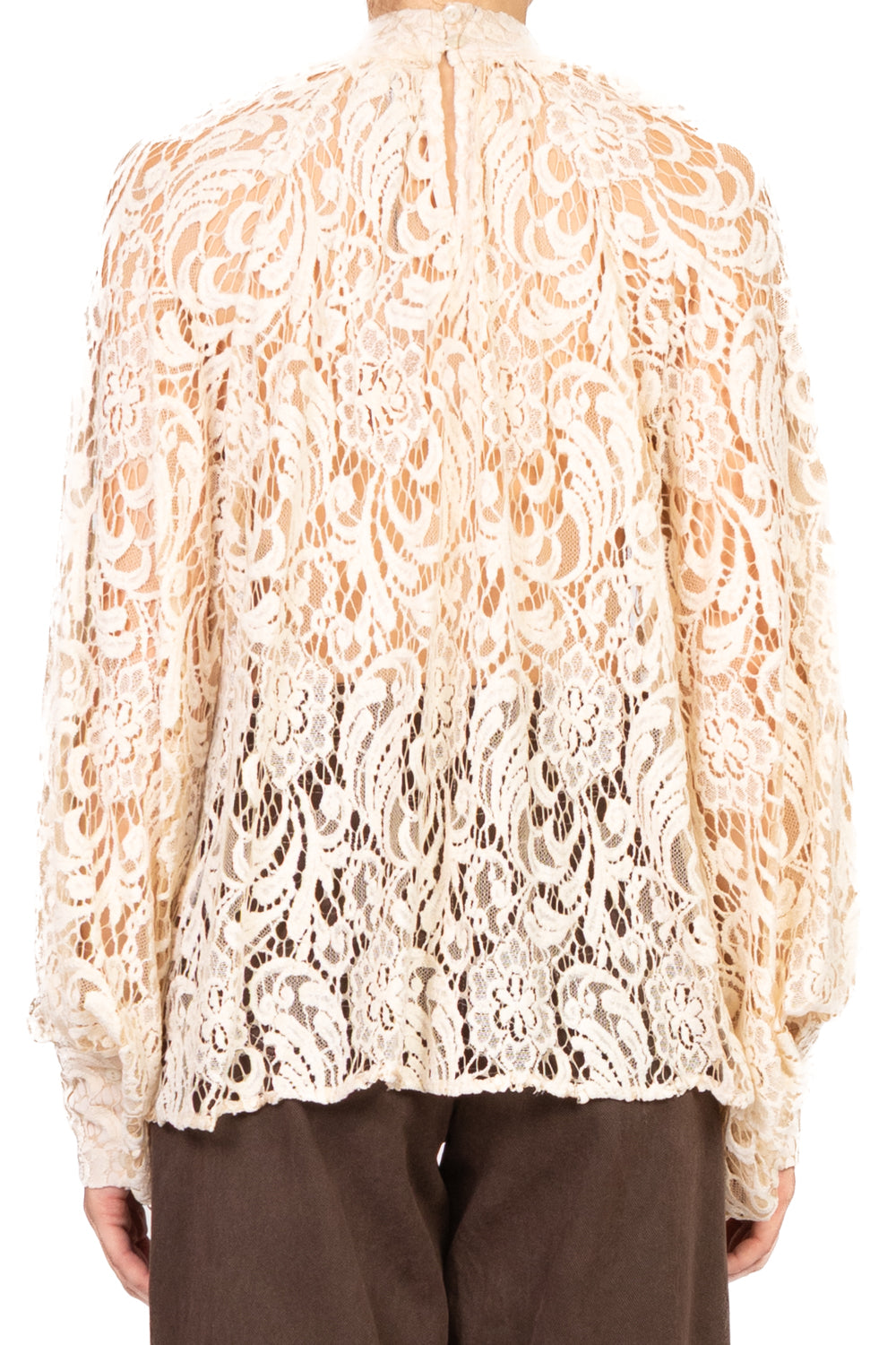 Tensione In - Blusa pizzo manica palloncino Art. 26C629