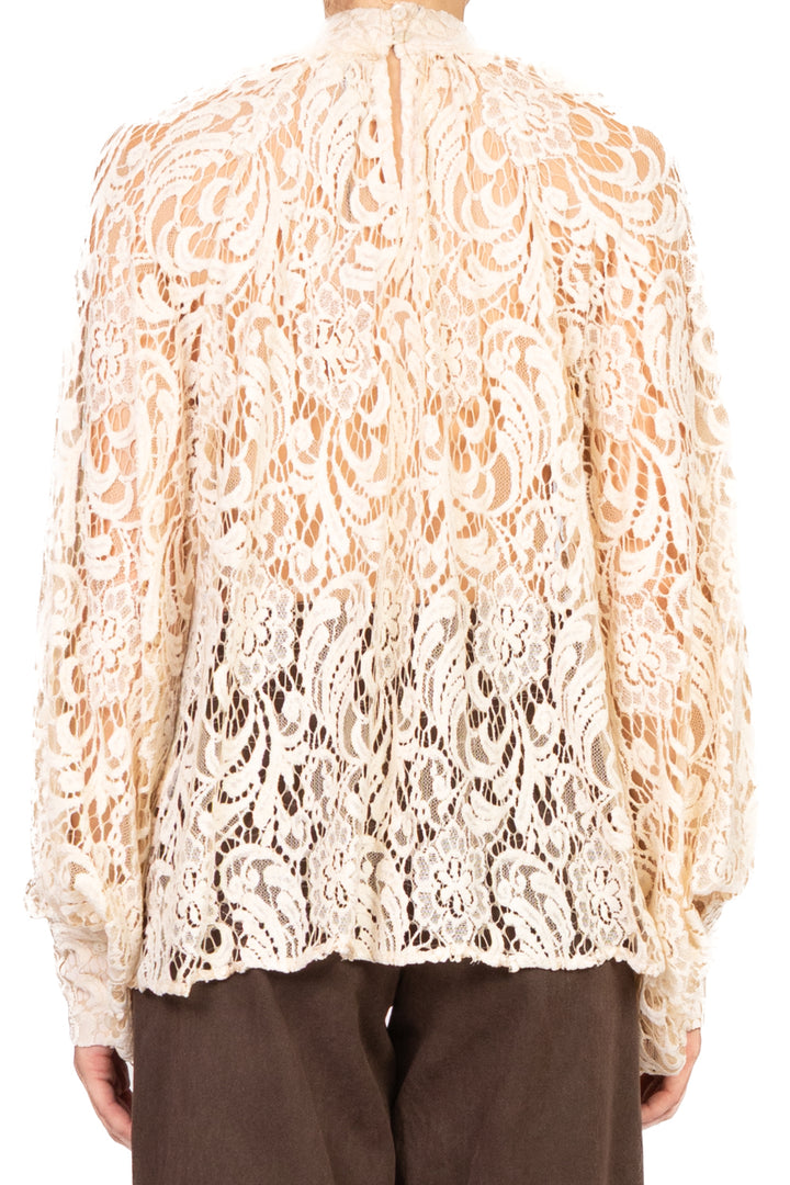 Tensione In - Blusa pizzo manica palloncino Art. 26C629