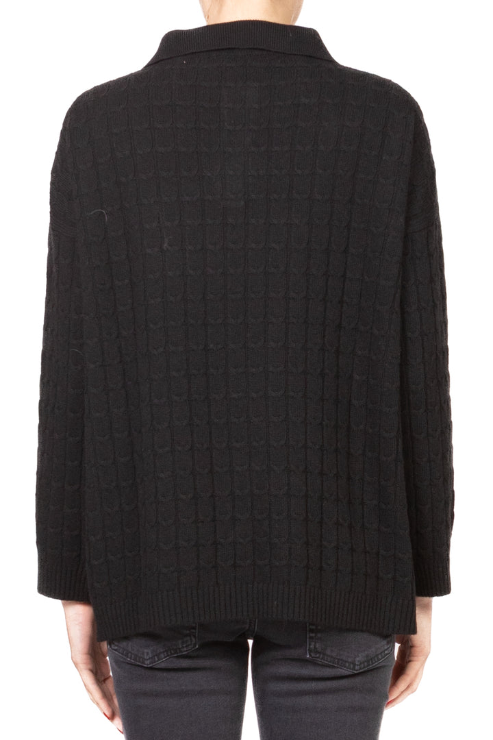 Vicolo - Maglia polo trecce con logo Art. 77307F