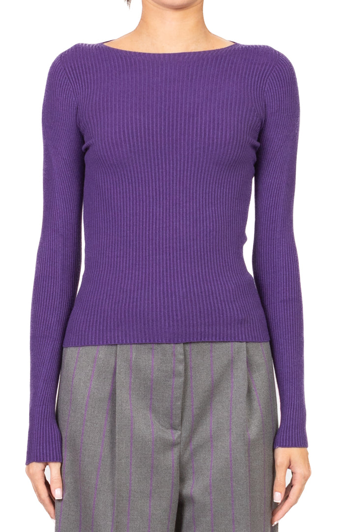 Vicolo - Maglia girocollo costine Art. 22218F