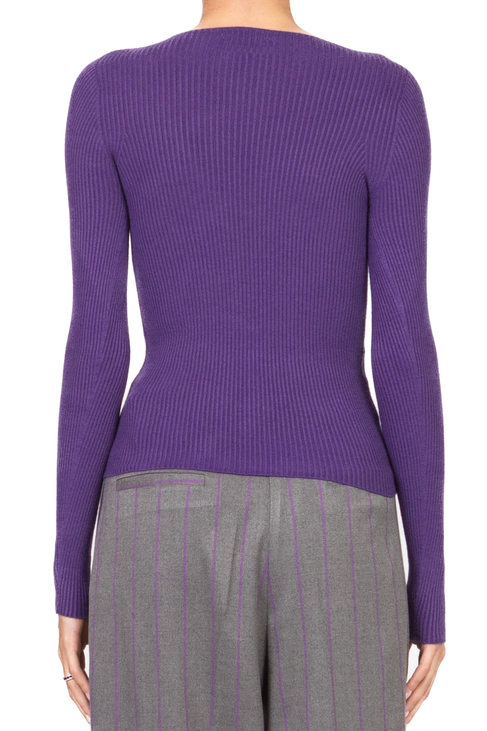 Vicolo - Maglia girocollo costine Art. 22218F