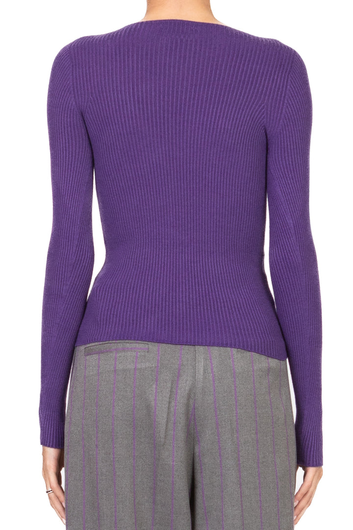 Vicolo - Maglia girocollo costine Art. 22218F