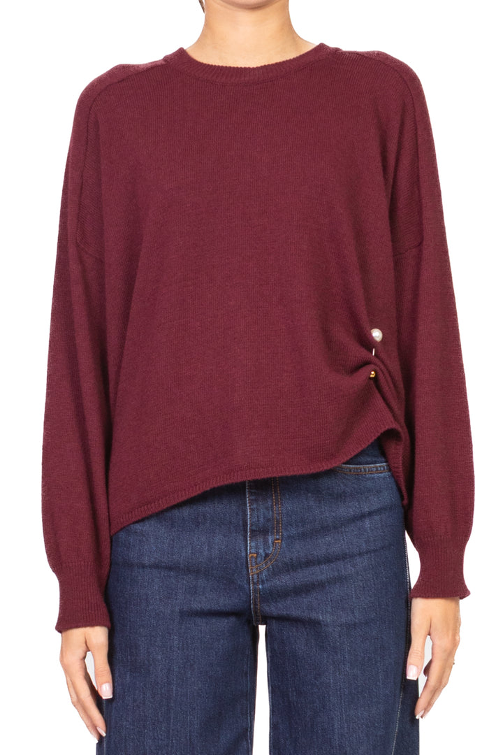 Vicolo - Maglia girocollo spilla perla Art. 77370F