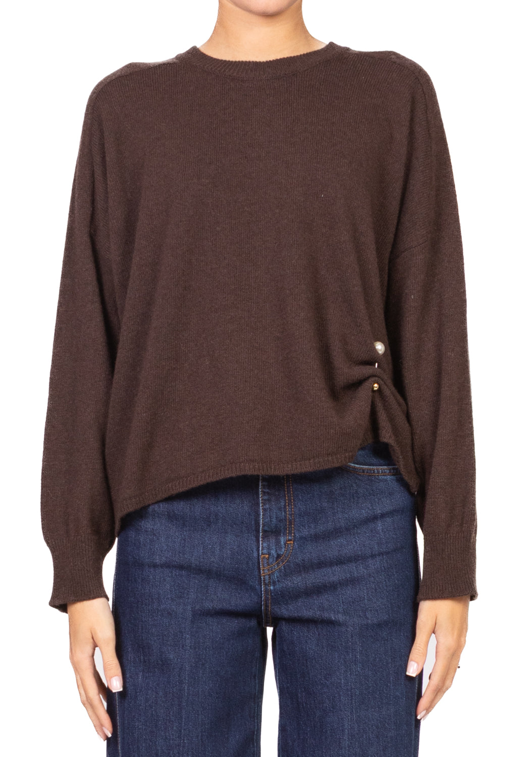 Vicolo - Maglia girocollo spilla perla Art. 77370F