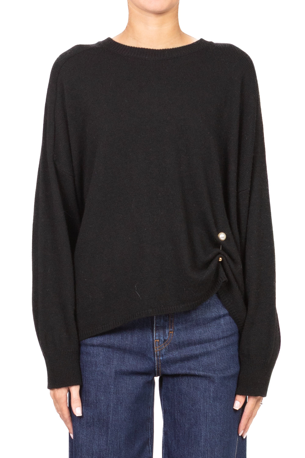 Vicolo - Maglia girocollo spilla perla Art. 77370F