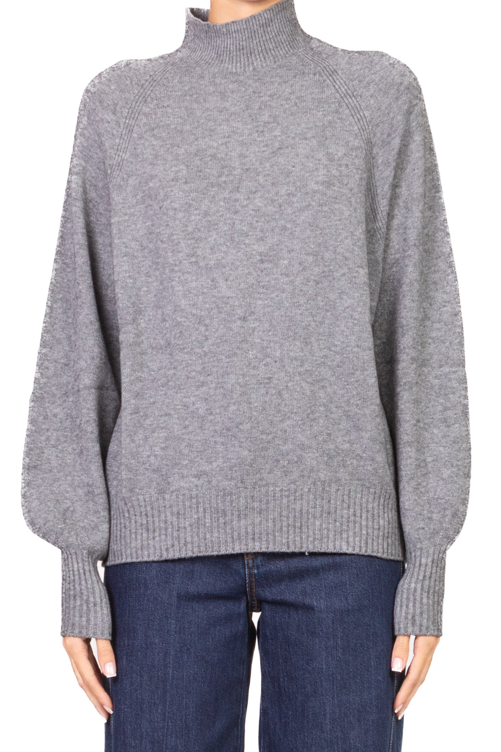 Kontatto - Maglia mezzo collo manica palloncino Art. 3M0837C