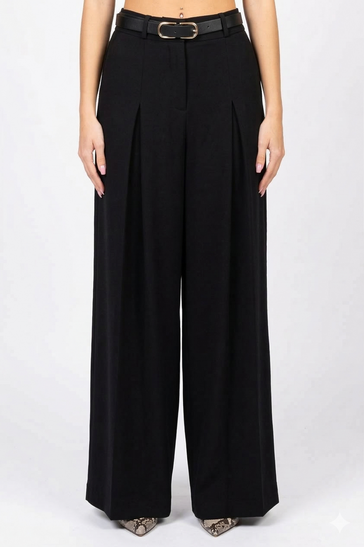 Imperial - Pantalone palazzo con cintura Art. PEZ3LHXC