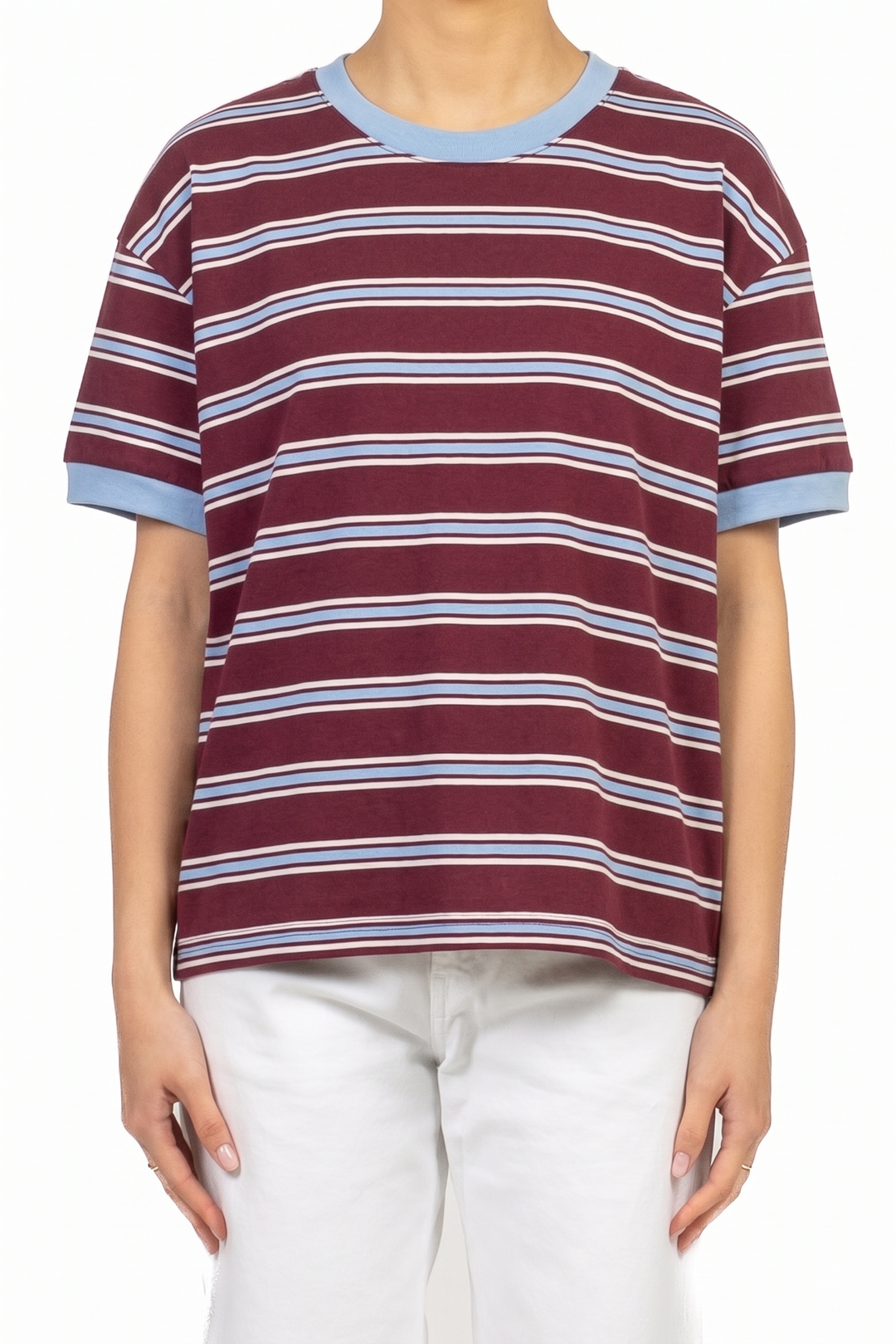 Tensione In - T-Shirt  rigata mezza manica Art. 26M4893