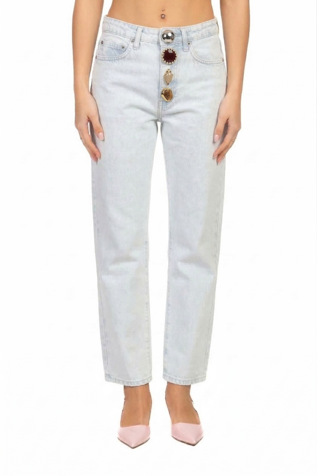 Vicolo - Jeans ZOE crop bottoni gioiello Art. DAB5110