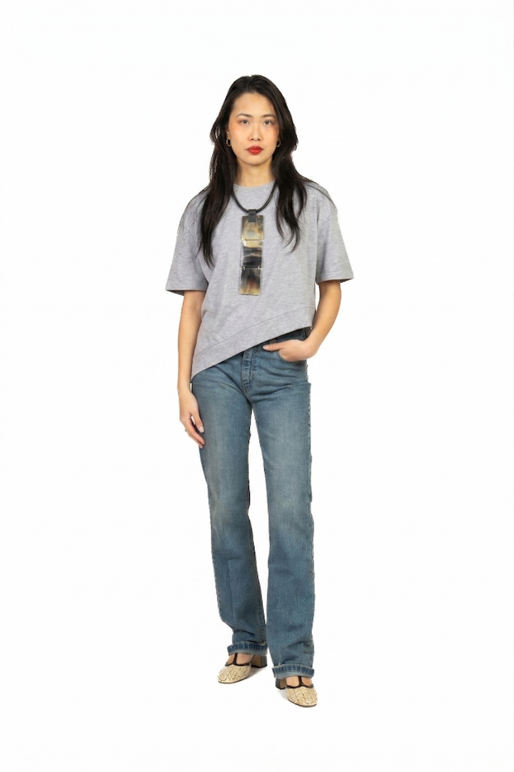 Vicolo - T-Shirt basic asimmetrica Art. UAB0281