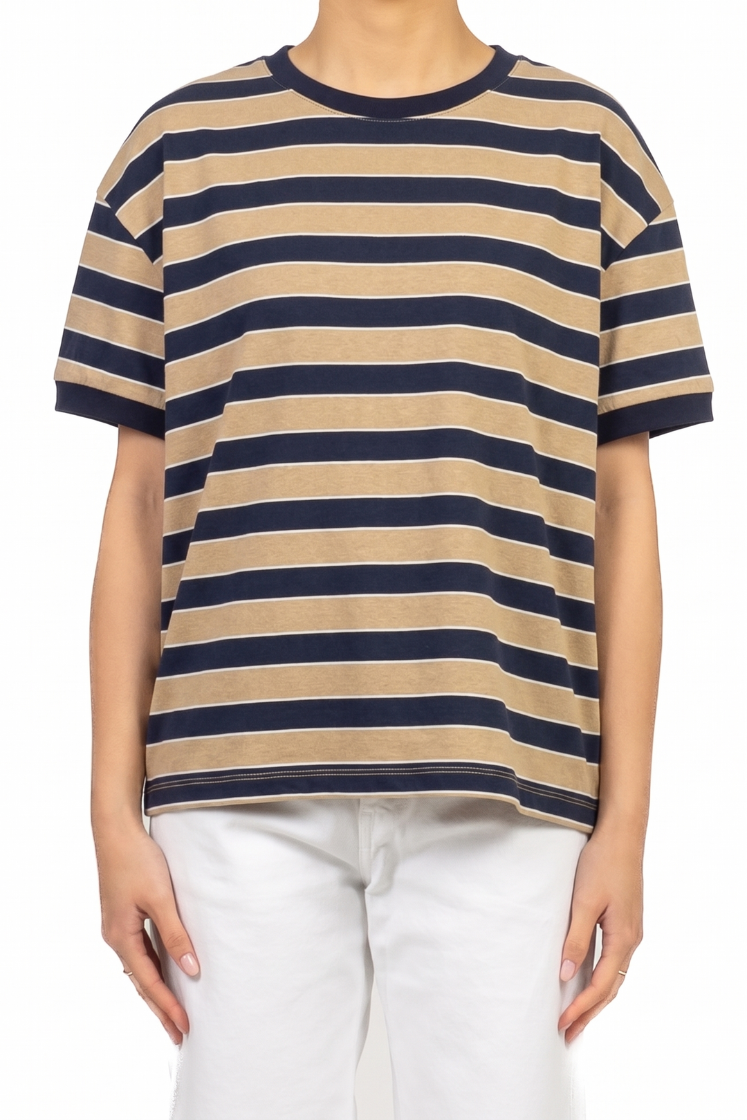 Tensione In - T-Shirt  rigata mezza manica Art. 26M4893