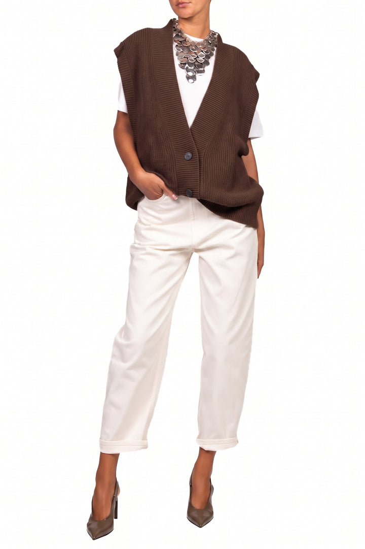 Vicolo - Gilet in maglia over 3 bottoni Art. 7AC7083