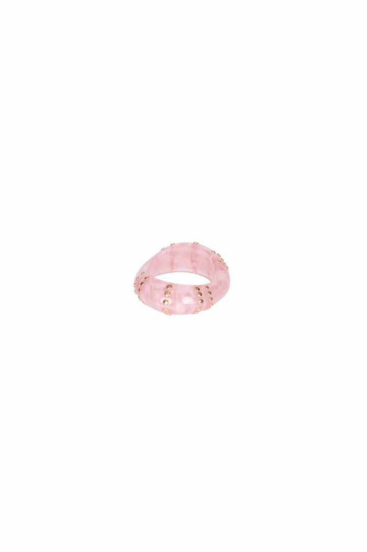 Upper - Bracciale rigido con borchie oro