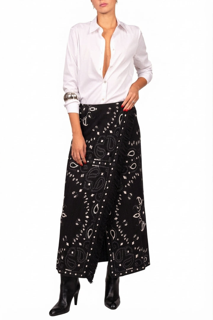 Tensione In - Gonna in maglia stampa bandana Art. W6HMS09A465