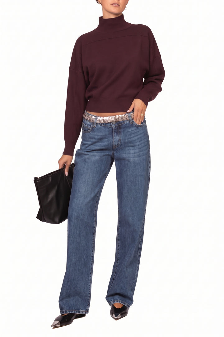 Vicolo - Maglia crop mezzo collo Art. 2AC2050