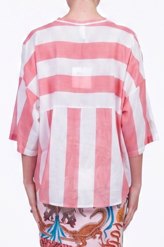 Tensione In - Camicia mussola rigata Art. PE260480