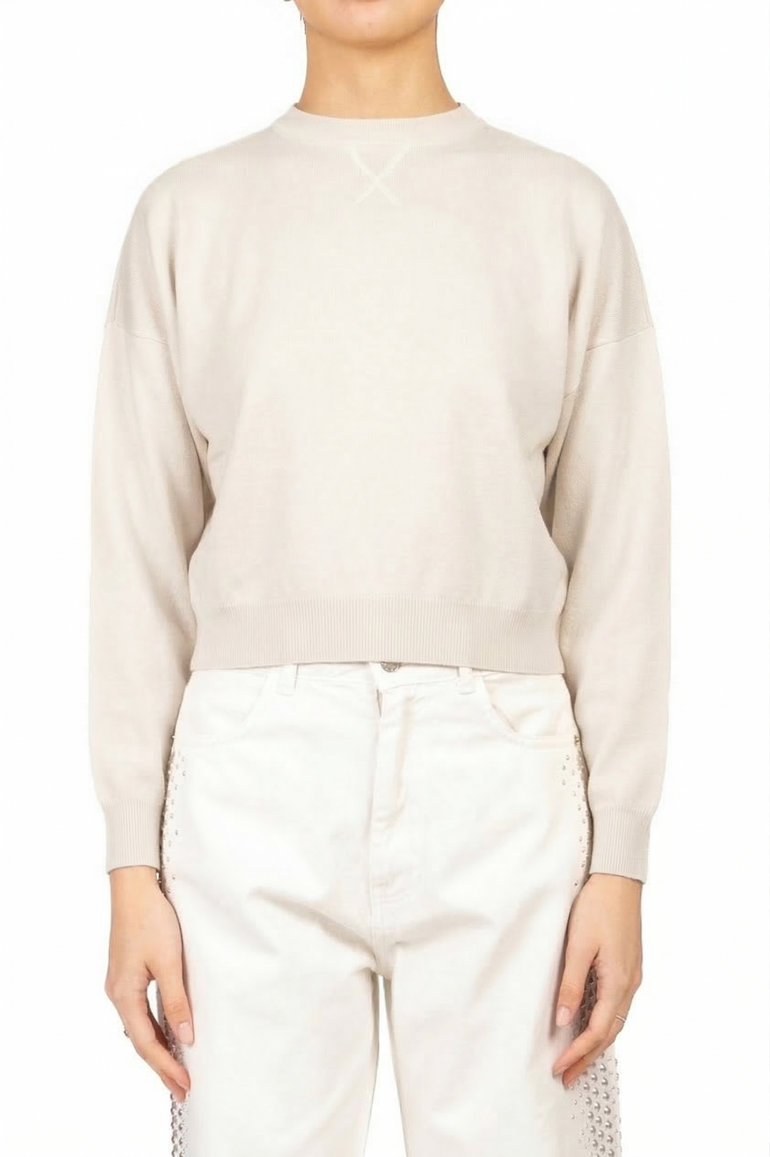 Vicolo - Maglia crop manica lunga Art. 2AB2130