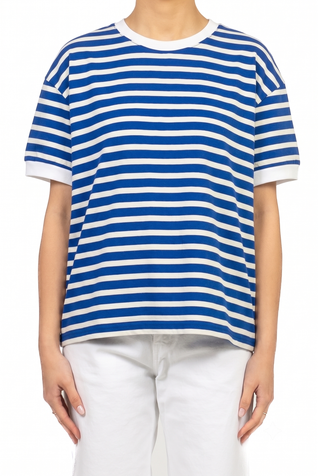 Tensione In - T-Shirt  rigata mezza manica Art. 26M4893