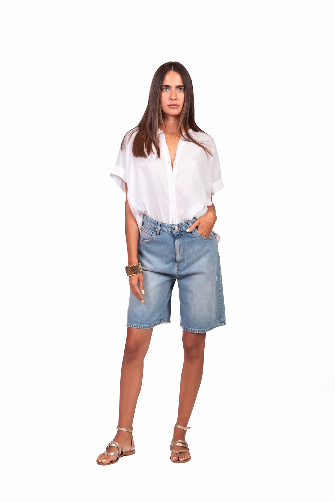 Tensione In - Camicia in mussola mezza manica Art. S26CL37
