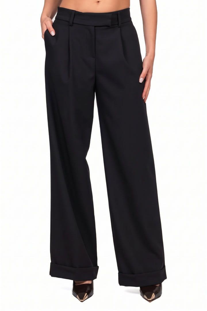 Tensione In - Pantalone palazzo con risvolto Art. 27P6591