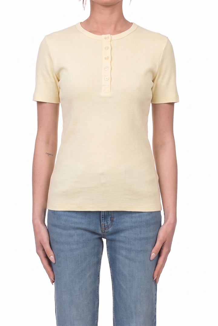 Tensione In - T-shirt serafino a costine Art. 21006