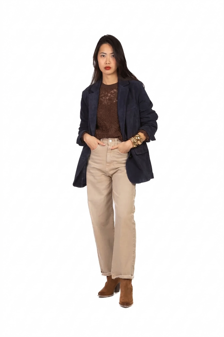 Have One - T- shirt retata con ricami in tulle Art. MNO-Q027