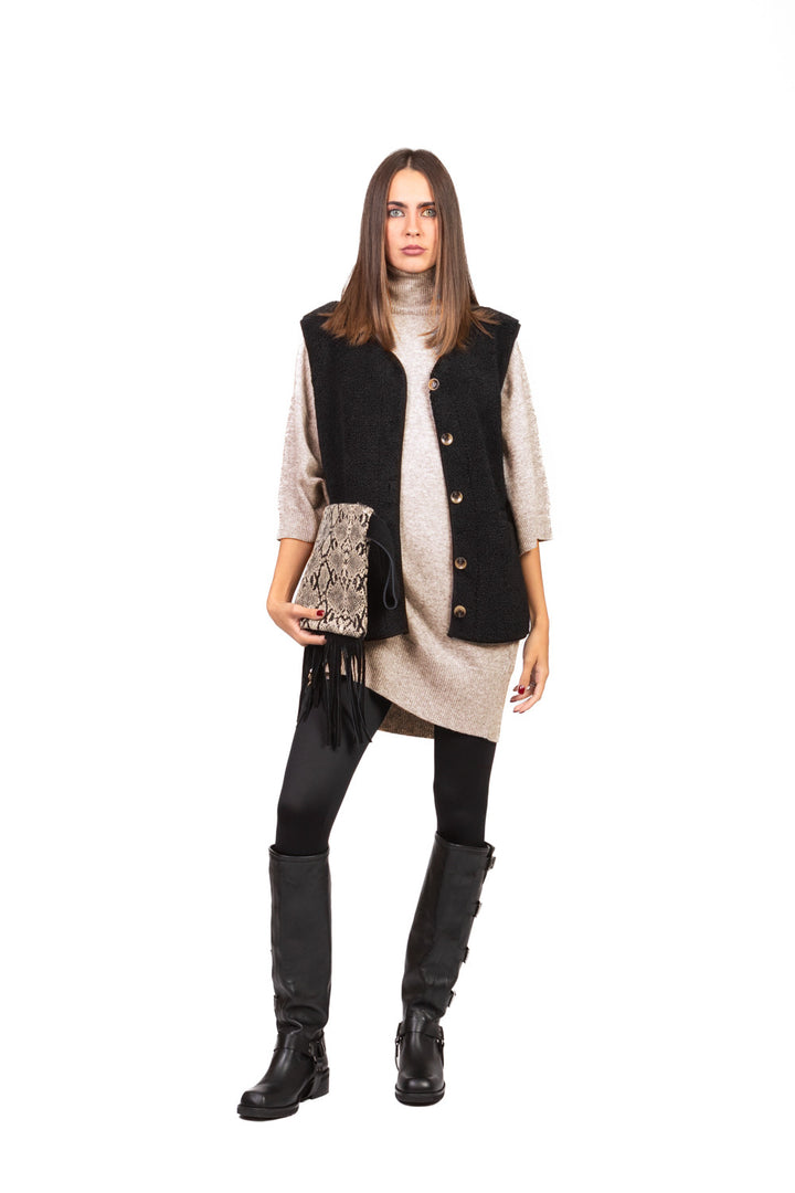 Vicolo - Maglia lunga a lupetto Art. 22082F