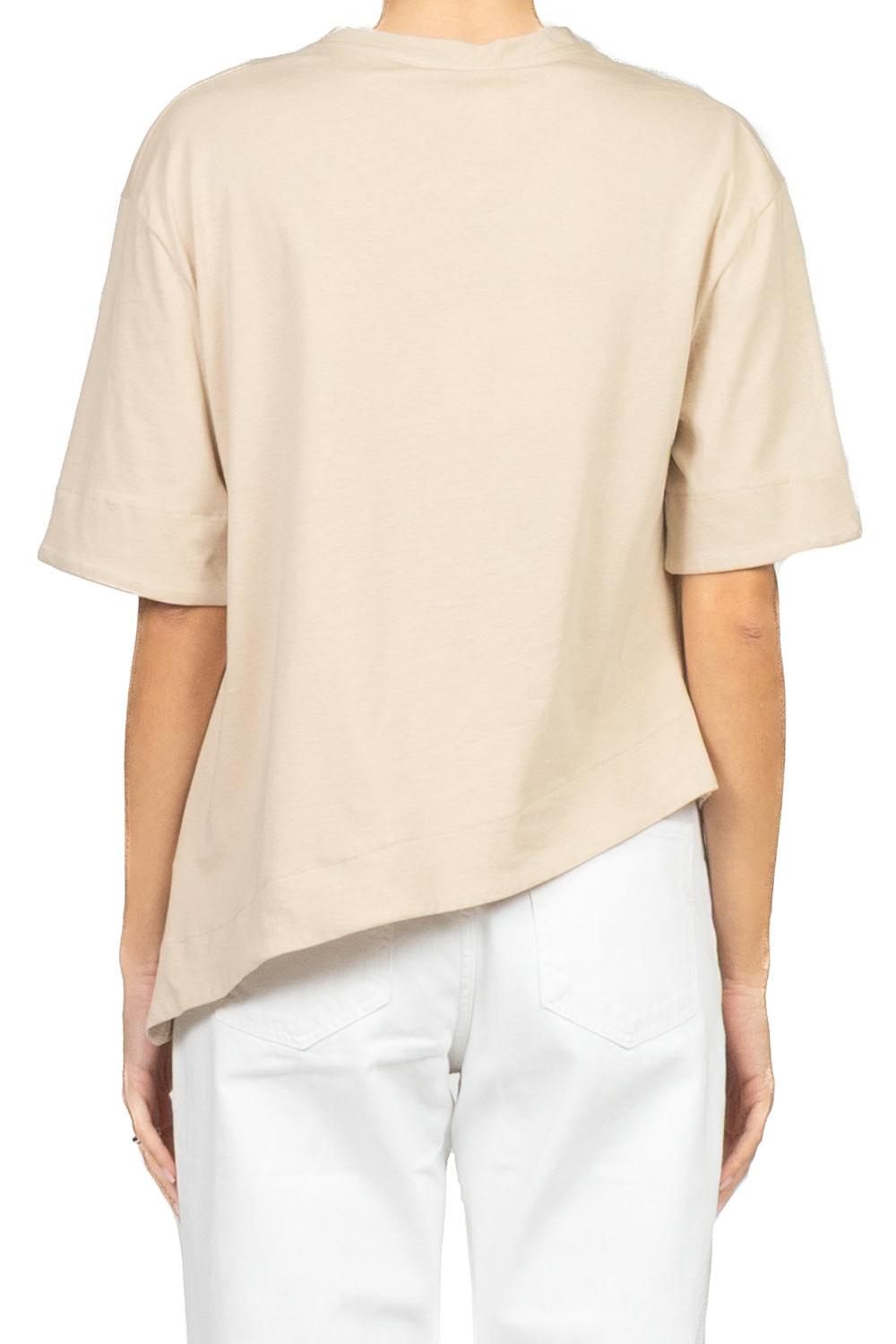 Tensione In - T-shirt asimmetrica tasca paillettes  Art. PE260194