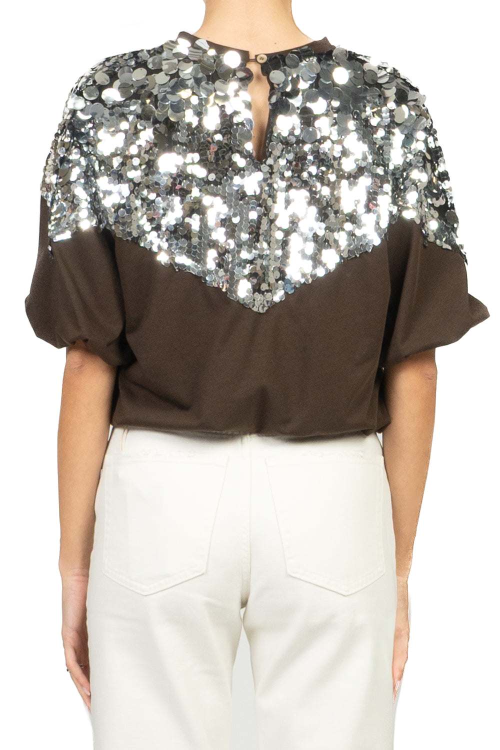 Tensione In - T-shirt palloncino paillettes Art. 39145