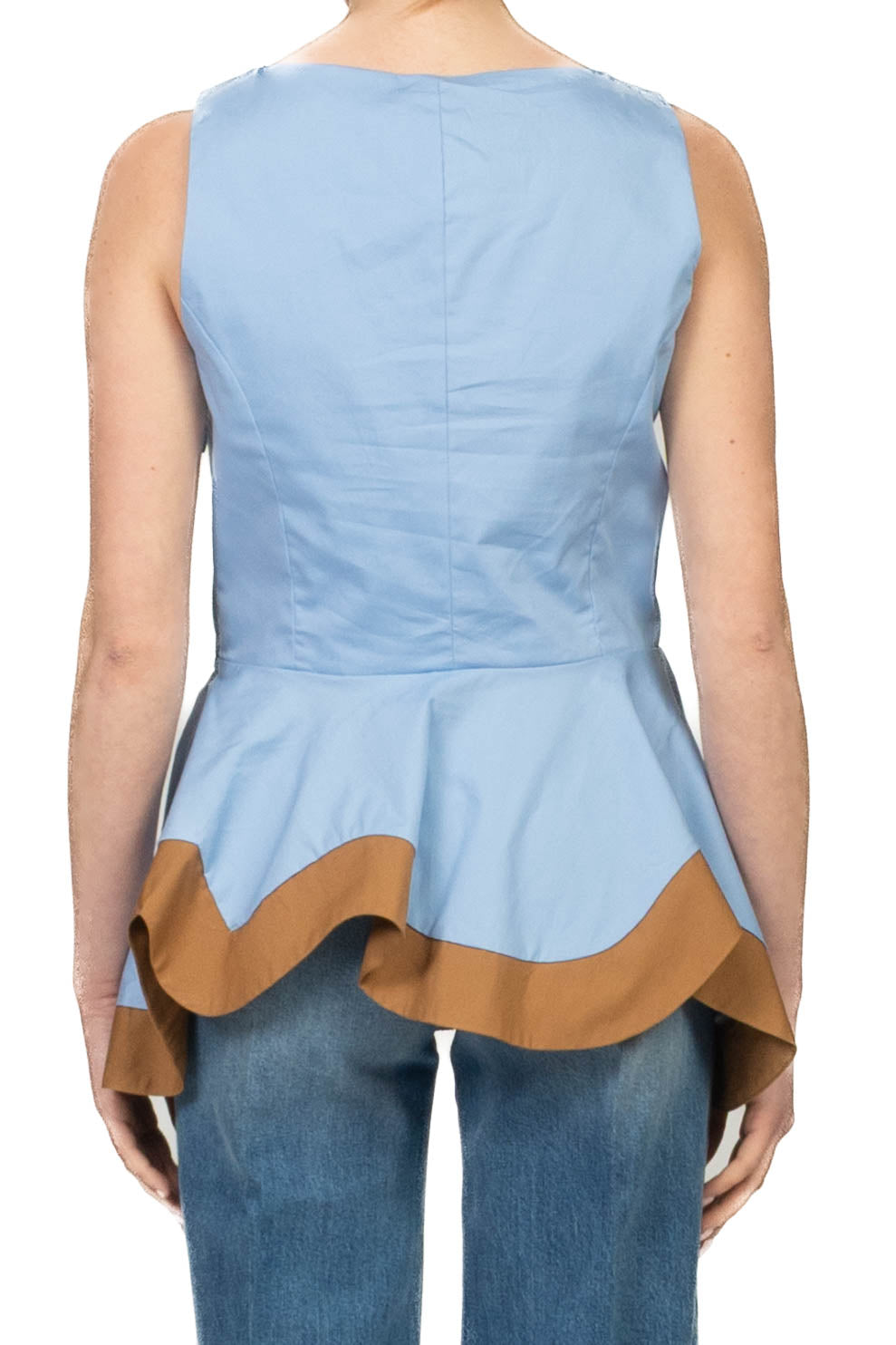 Tensione In - Top peplum banda contrasto Art. 39169