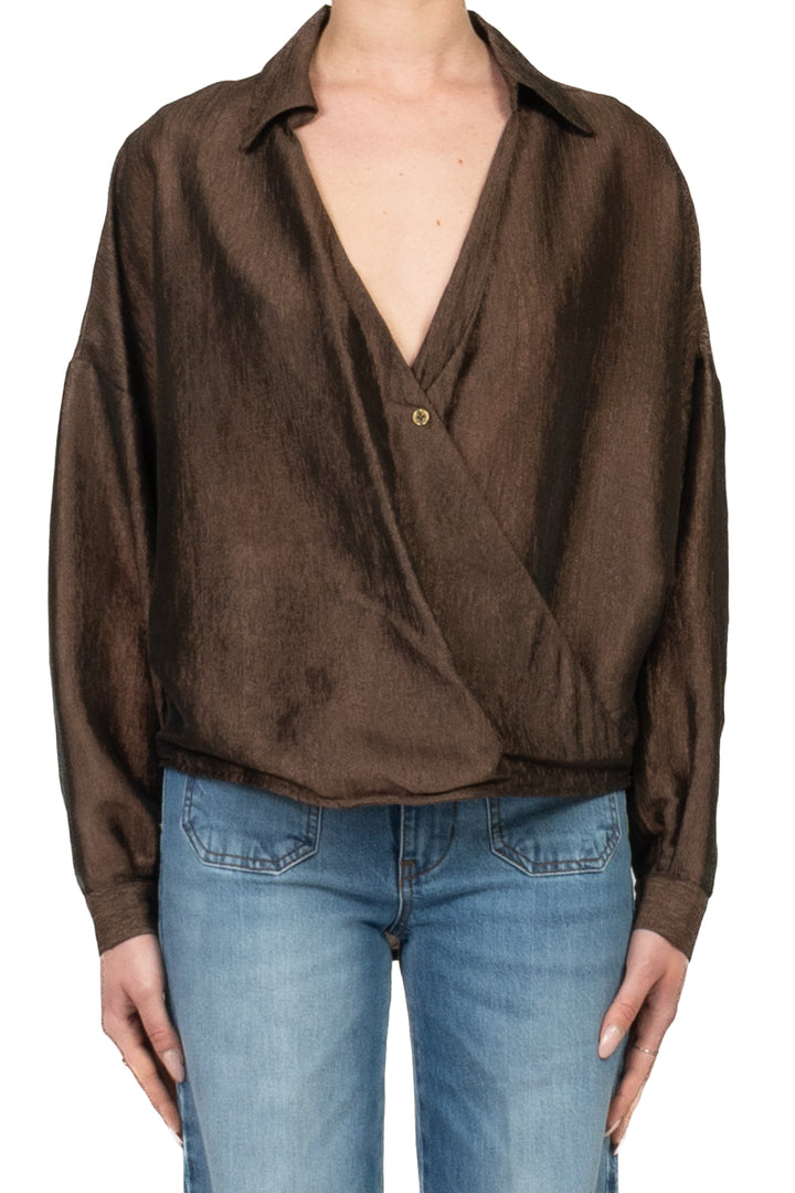 Dixie - Blusa goffrata incrociata Art. CFNI1LZ