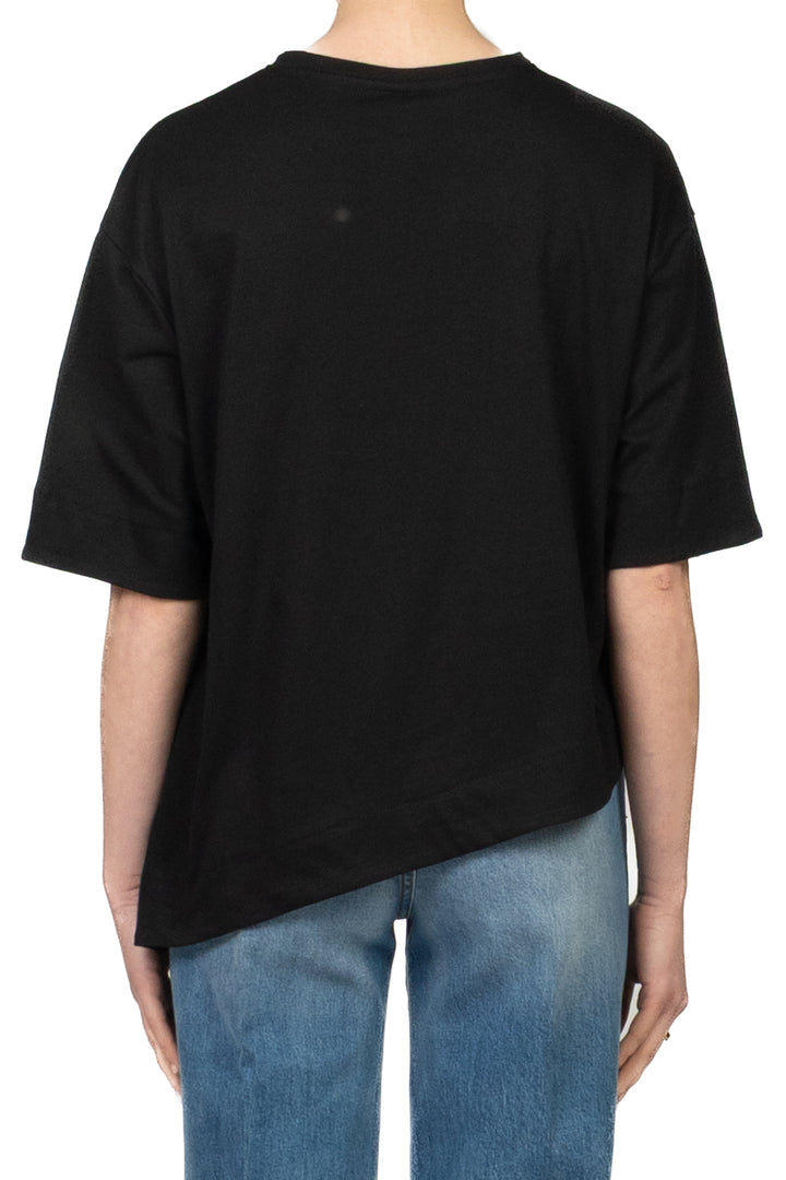 Tensione In - T-shirt asimmetrica tasca paillettes  Art. PE260194