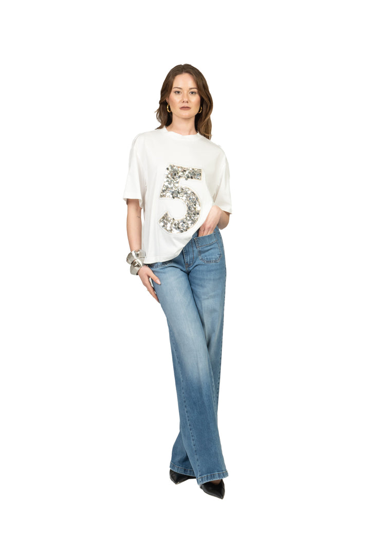 Tensione In - T-shirt n.5 paillettes Art. PE260174